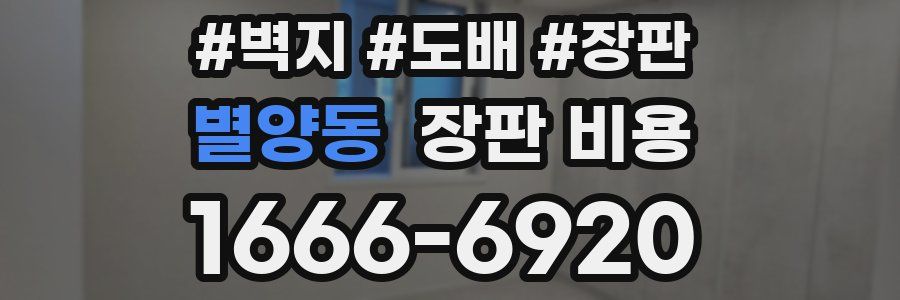 별양동 장판 비용