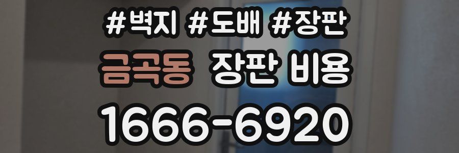 금곡동 장판 비용