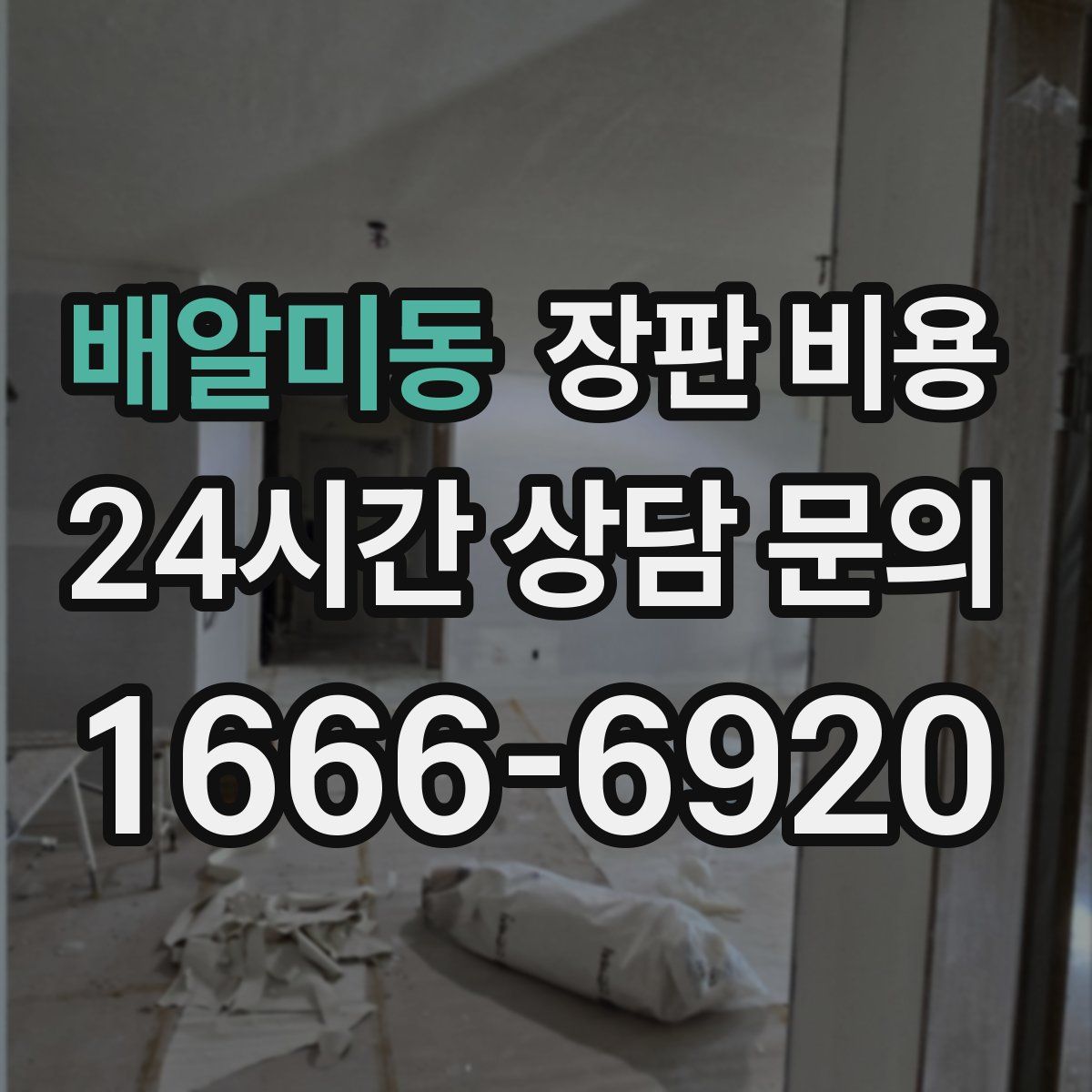 배알미동 장판 비용