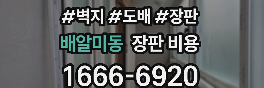 배알미동 장판 비용