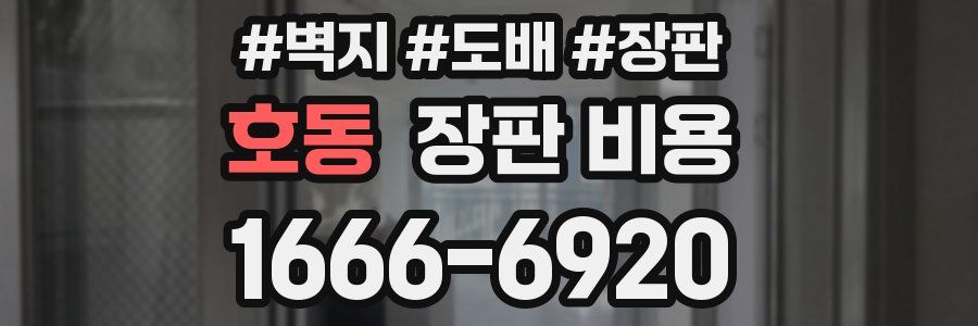 호동 장판 비용