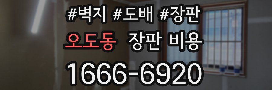 오도동 장판 비용