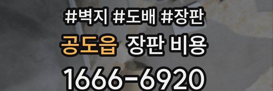 공도읍 장판 비용