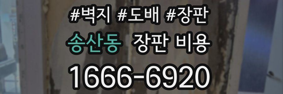 송산동 장판 비용