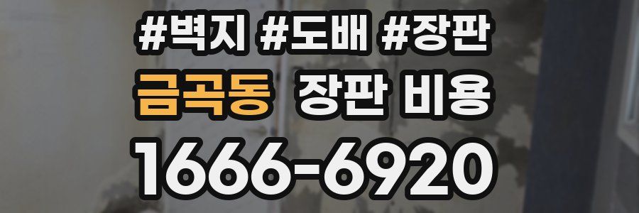 금곡동 장판 비용