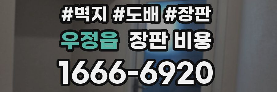 우정읍 장판 비용