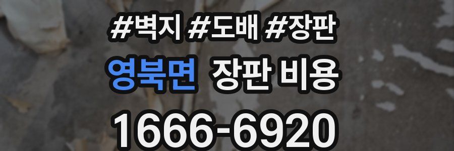 영북면 장판 비용