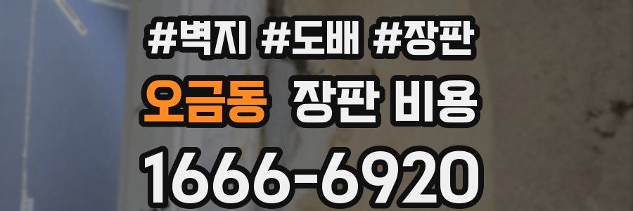 오금동 장판 비용