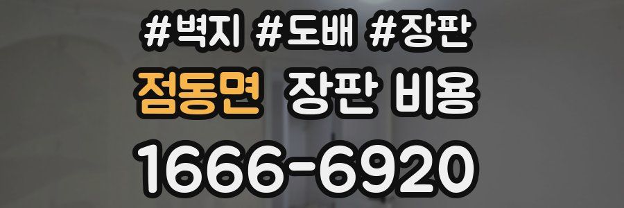 점동면 장판 비용