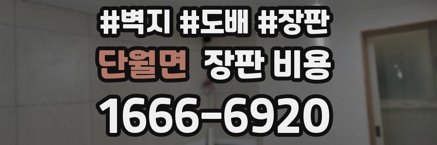 단월면 장판 비용
