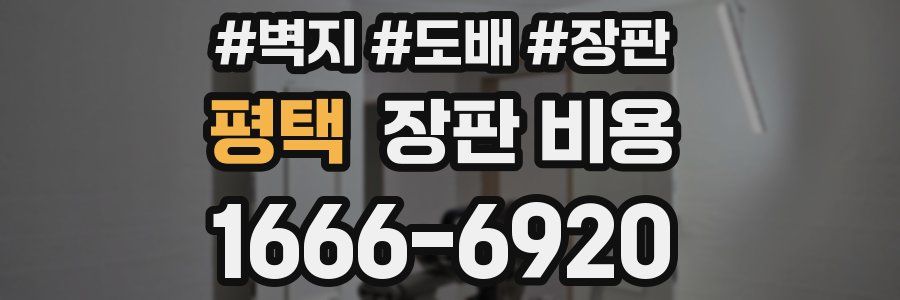 평택 장판 비용