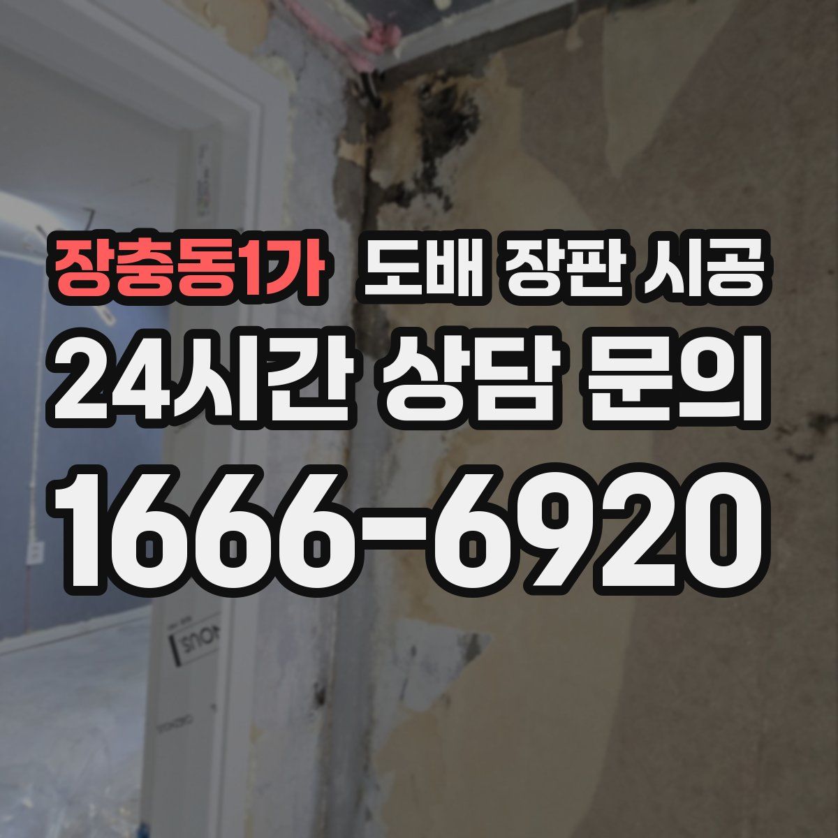 장충동1가 도배 장판 시공