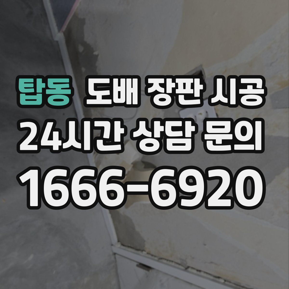 탑동 도배 장판 시공