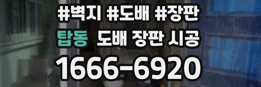 탑동 도배 장판 시공