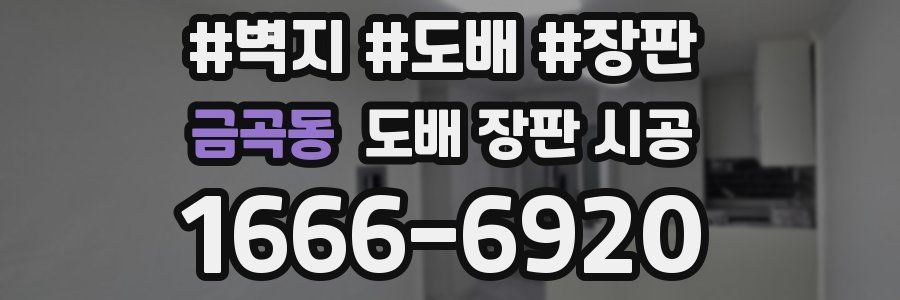 금곡동 도배 장판 시공