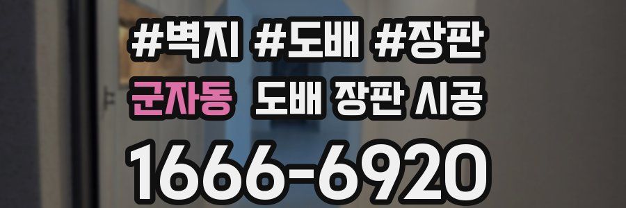 군자동 도배 장판 시공