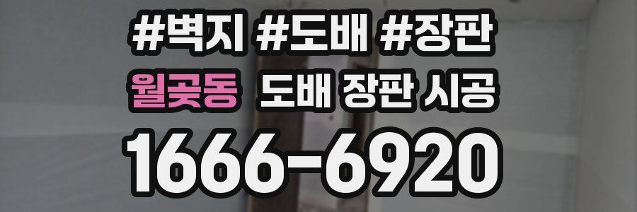 월곶동 도배 장판 시공