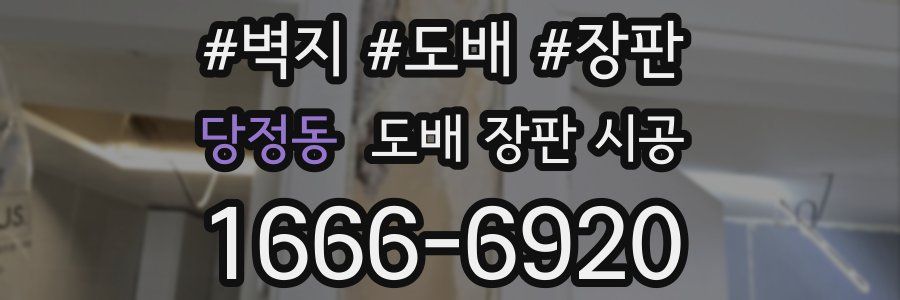 당정동 도배 장판 시공