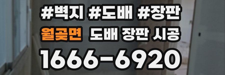 월곶면 도배 장판 시공