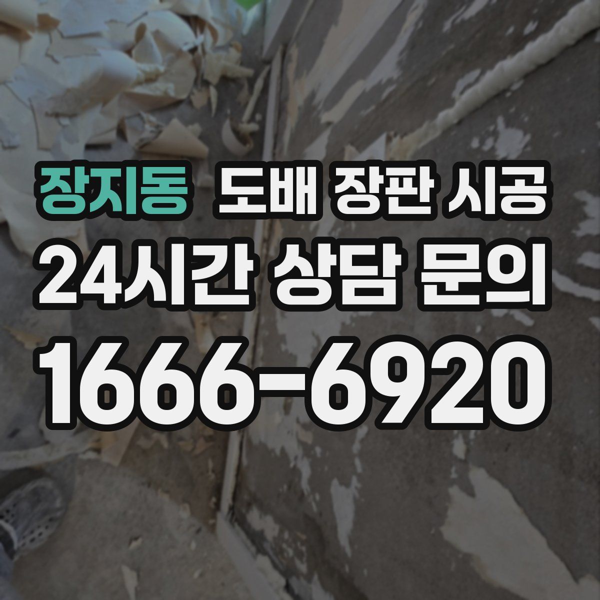 장지동 도배 장판 시공