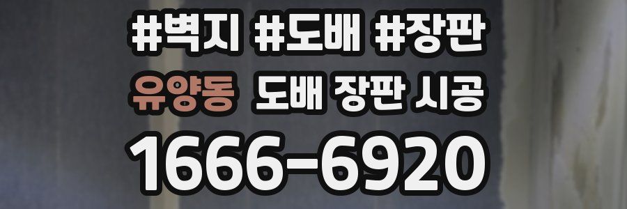 유양동 도배 장판 시공
