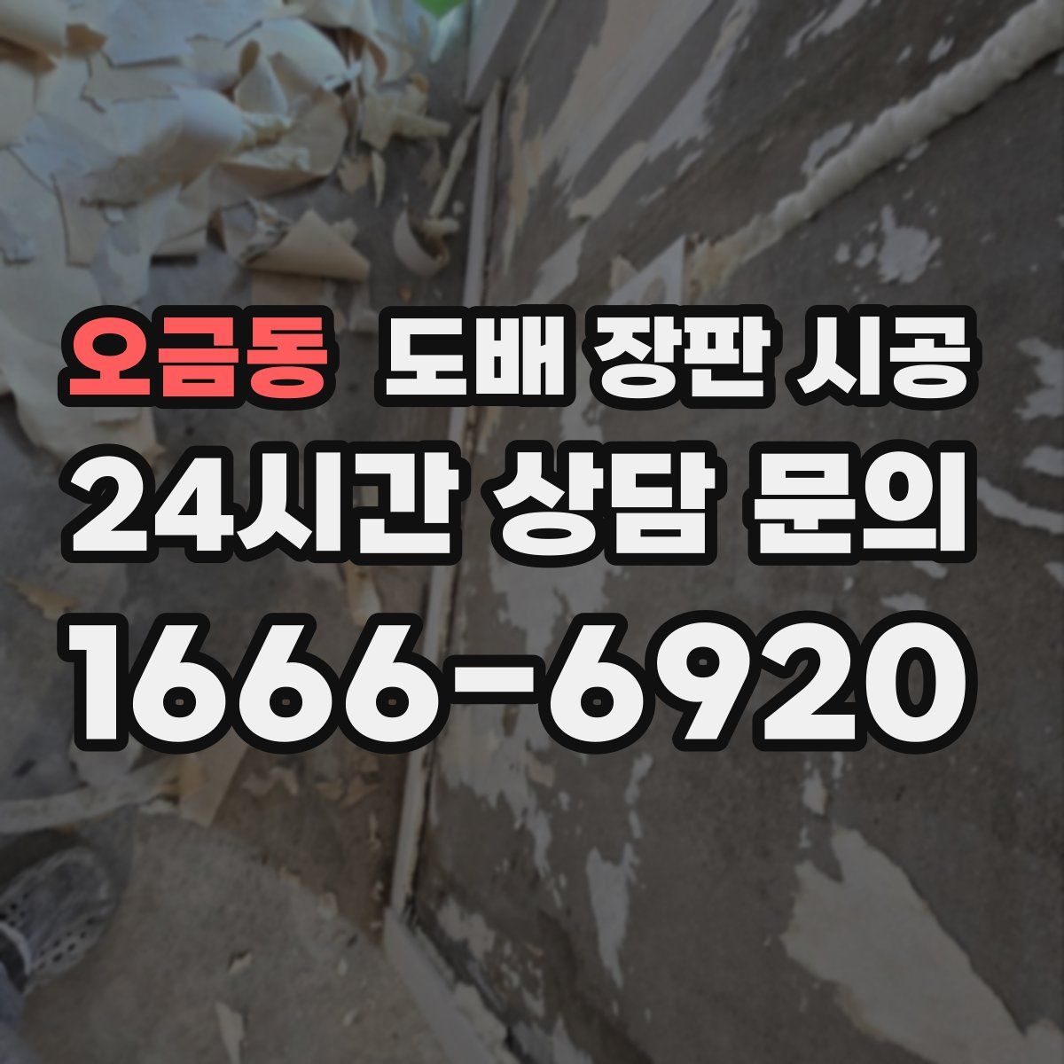 오금동 도배 장판 시공