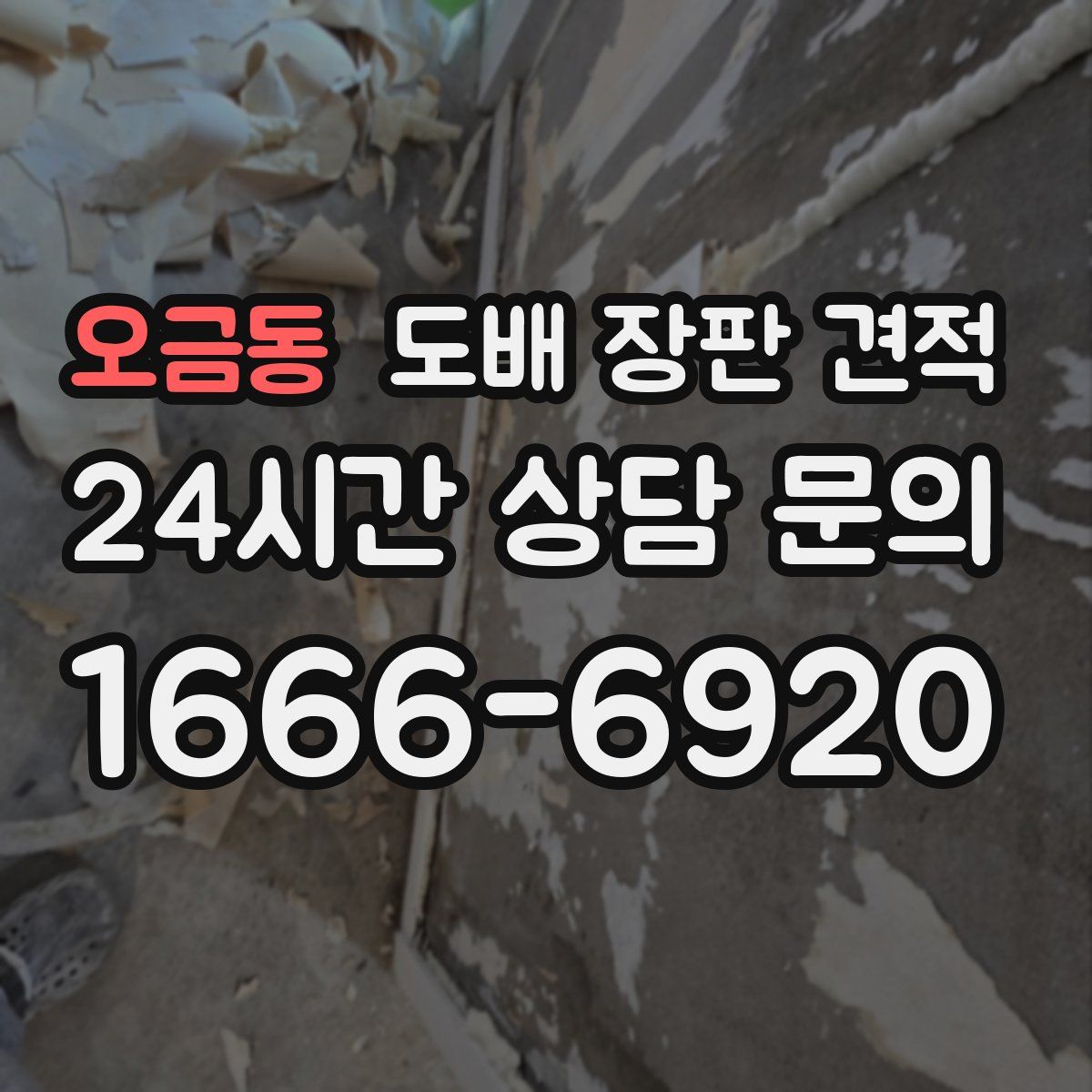 오금동 도배 장판 견적