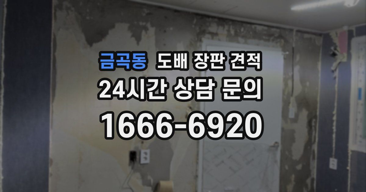 금곡동 도배 장판 견적