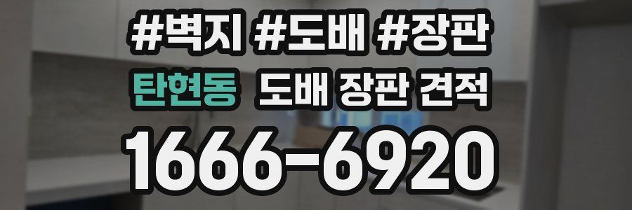 탄현동 도배 장판 견적
