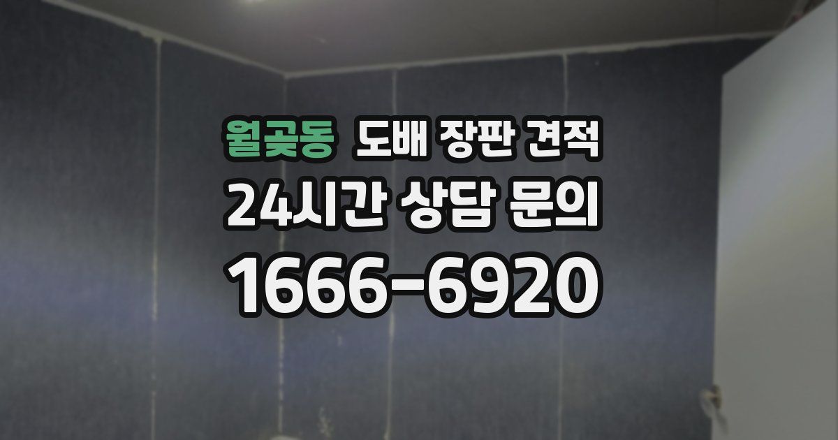 월곶동 도배 장판 견적
