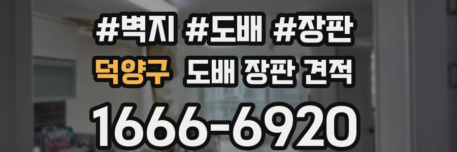 덕양구 도배 장판 견적
