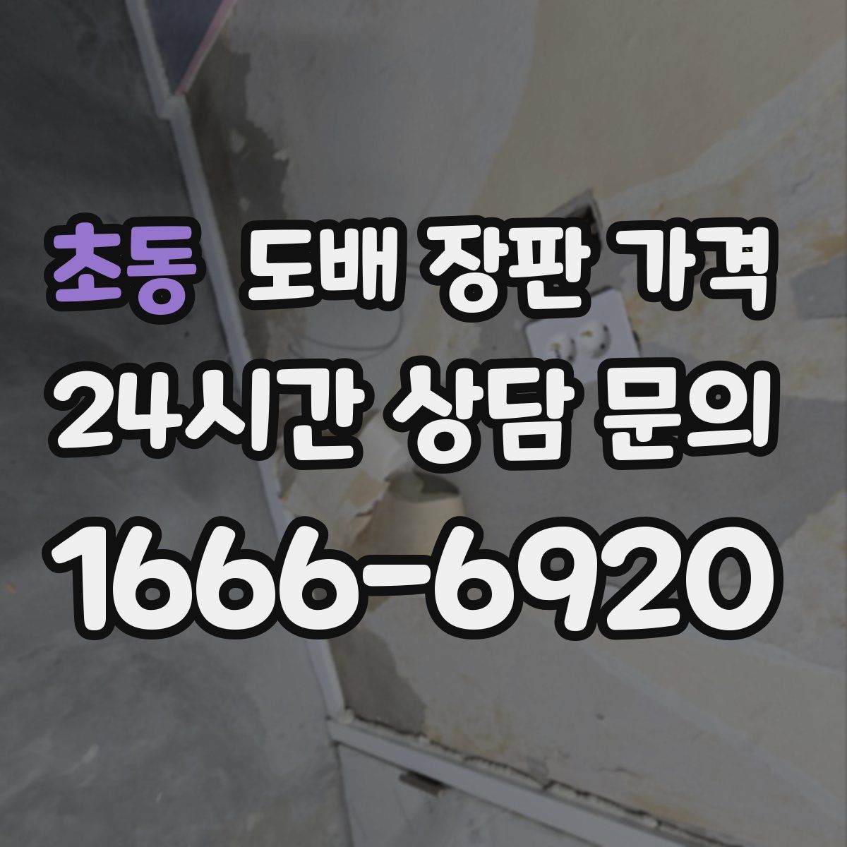 초동 도배 장판 가격