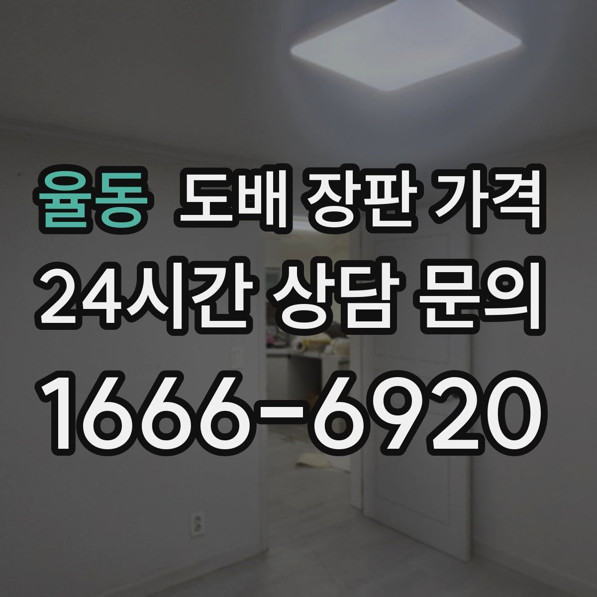 율동 도배 장판 가격