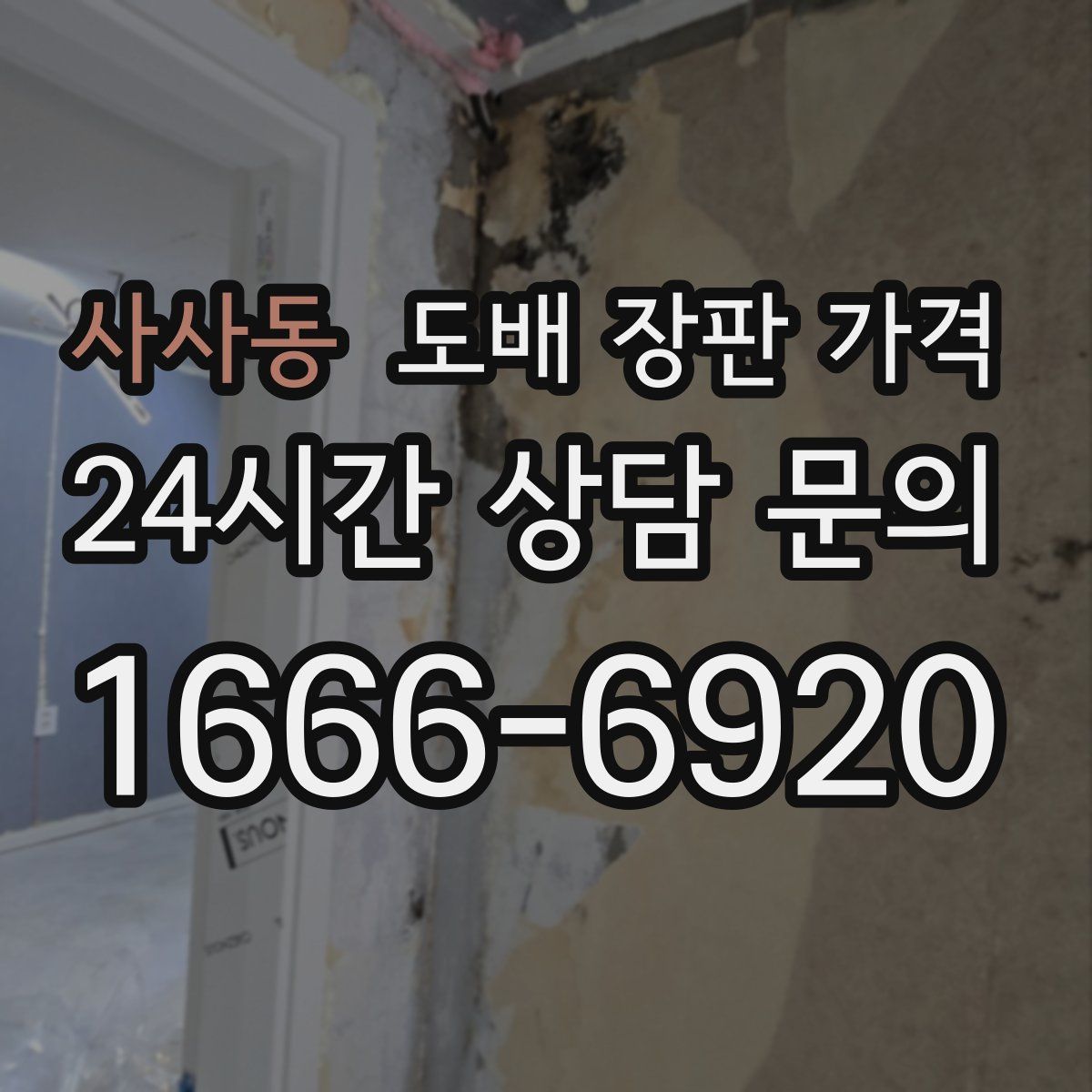 사사동 도배 장판 가격