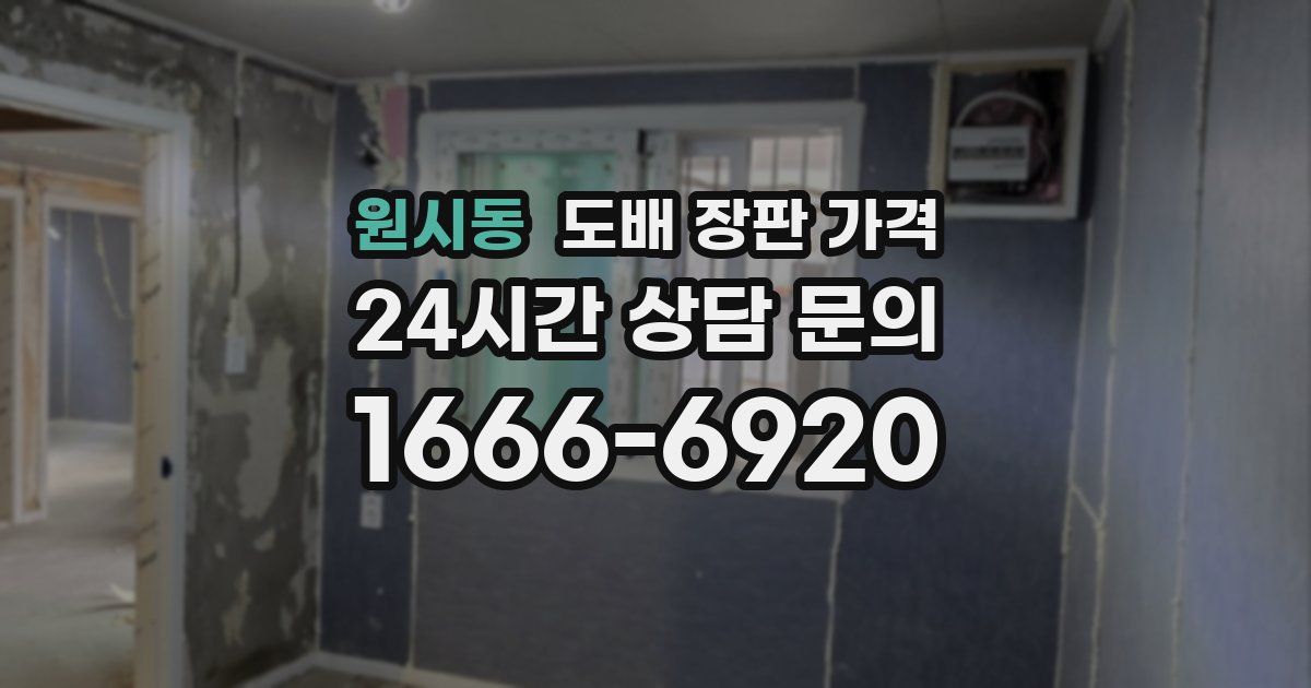 원시동 도배 장판 가격