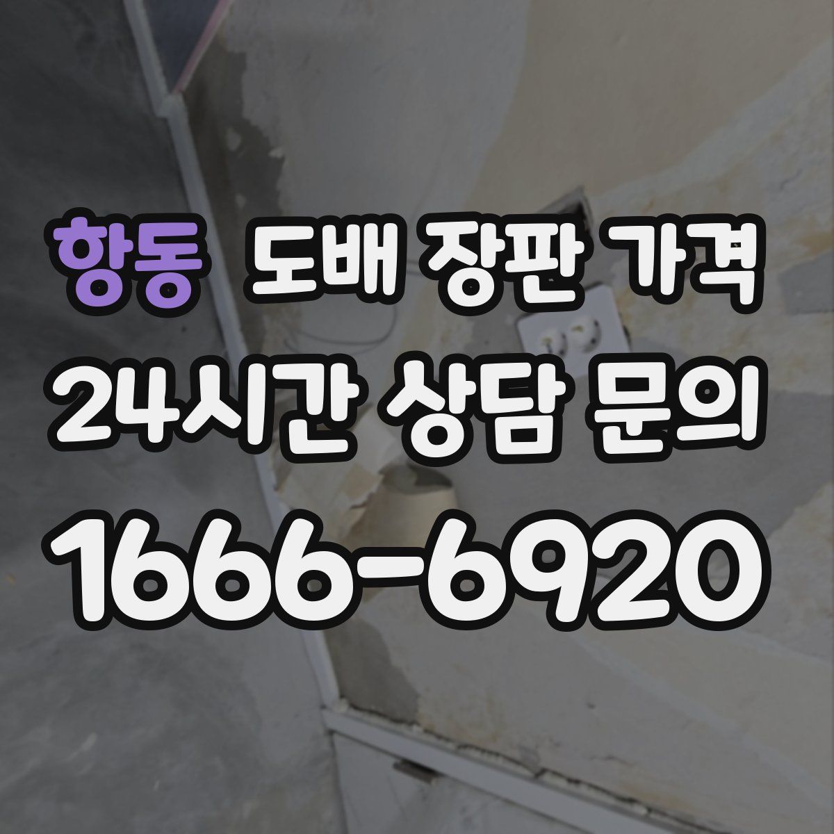 항동 도배 장판 가격