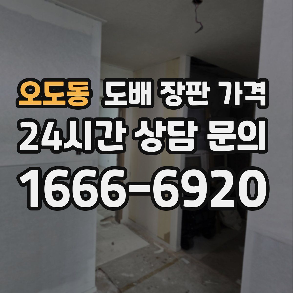 오도동 도배 장판 가격