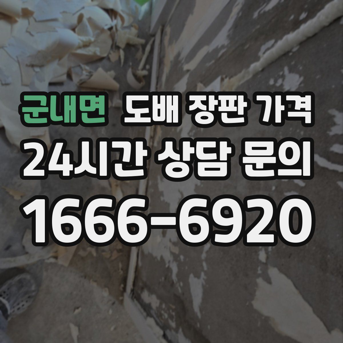 군내면 도배 장판 가격