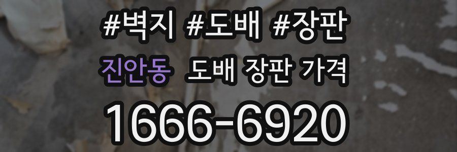 진안동 도배 장판 가격