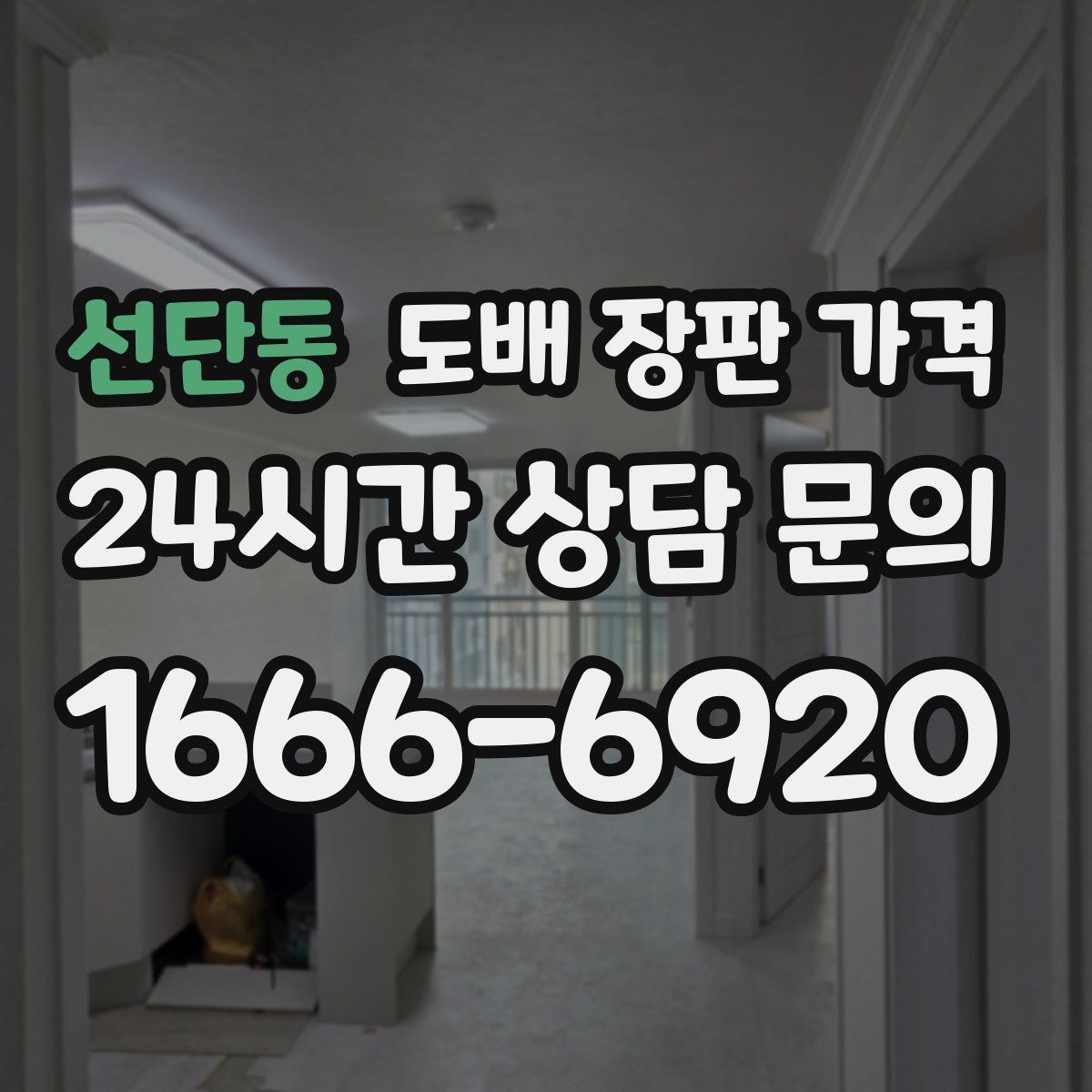 선단동 도배 장판 가격