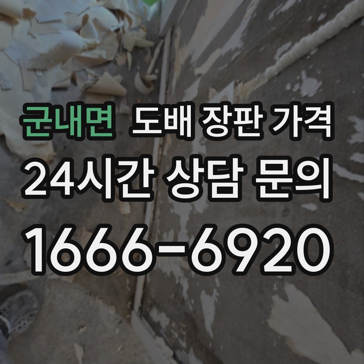 군내면 도배 장판 가격