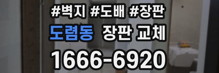 도렴동 장판 교체