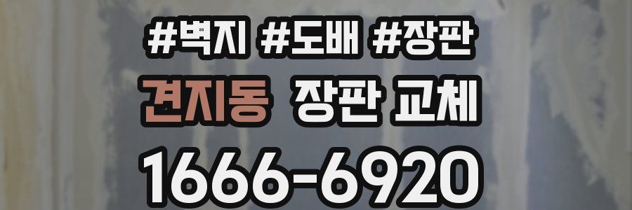 견지동 장판 교체