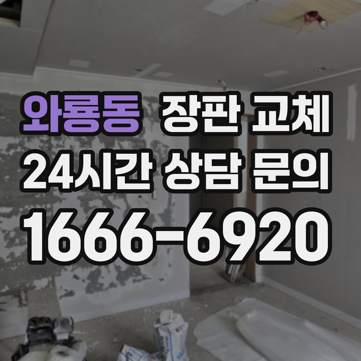 와룡동 장판 교체