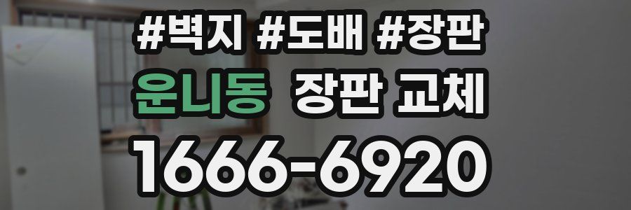 운니동 장판 교체