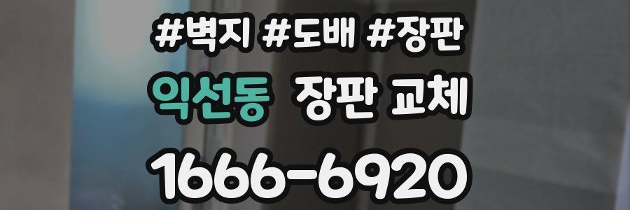 익선동 장판 교체