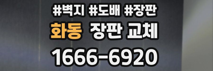 화동 장판 교체