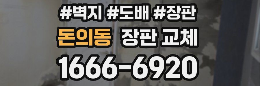 돈의동 장판 교체