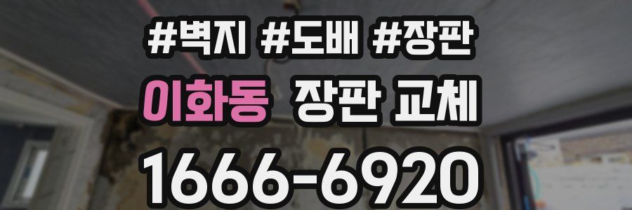 이화동 장판 교체