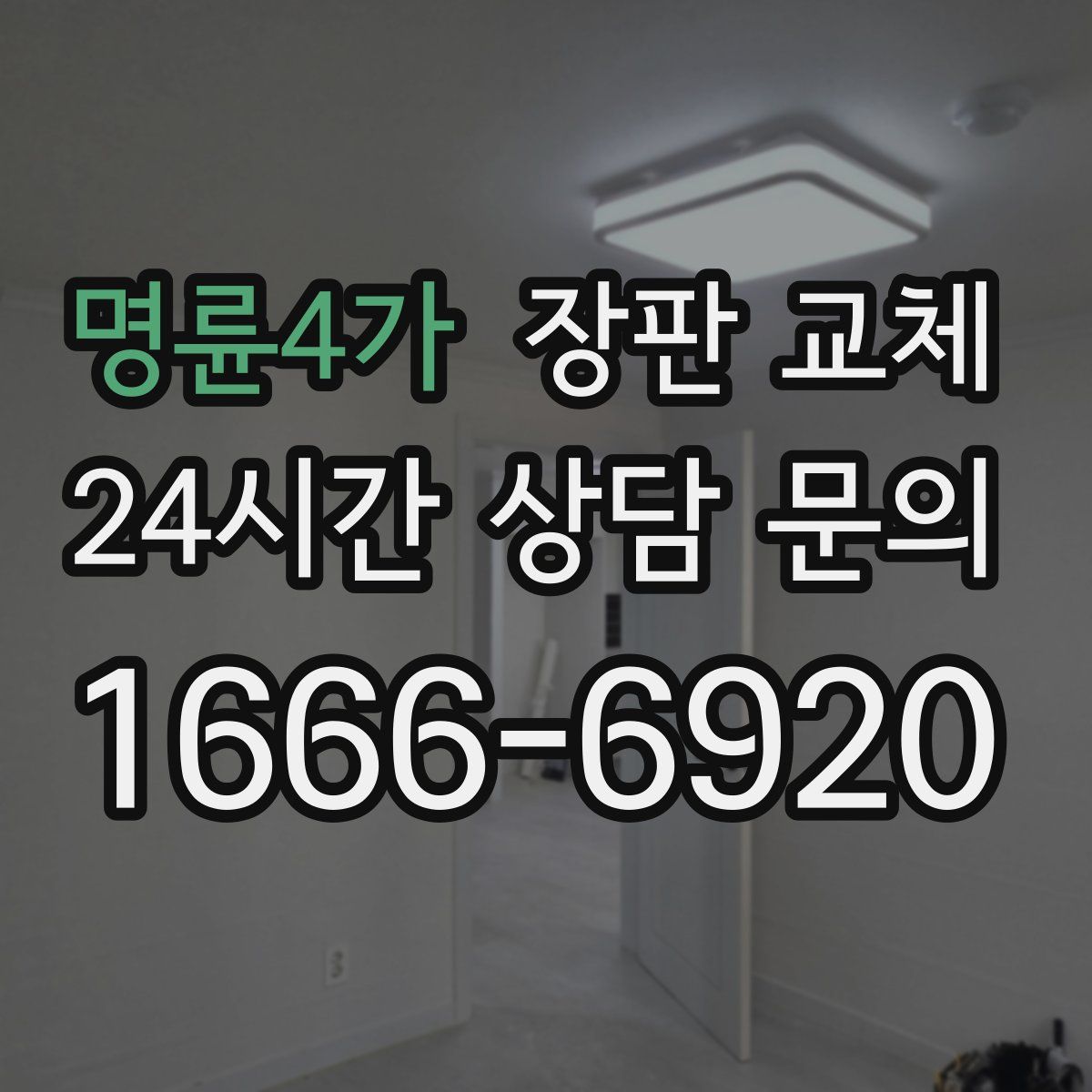 명륜4가 장판 교체